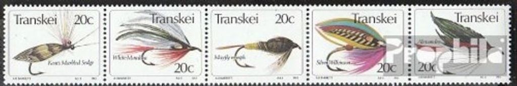 Briefmarken Südafrika - Transkei 1983 Mi 115-119 Fünferstreifen (kompl.Ausg.) gestempelt Angelhaken