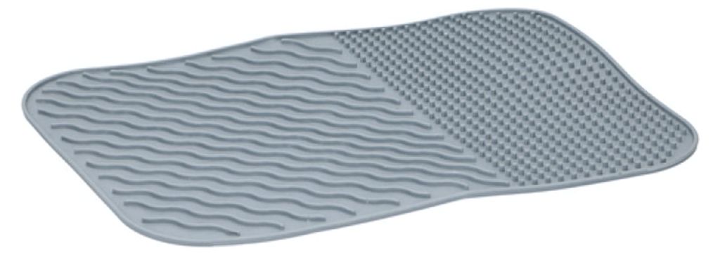 GESCHIRR-ABTROPFMATTE 34,5x26,5cm Grau Gläsermatte Produktbild 