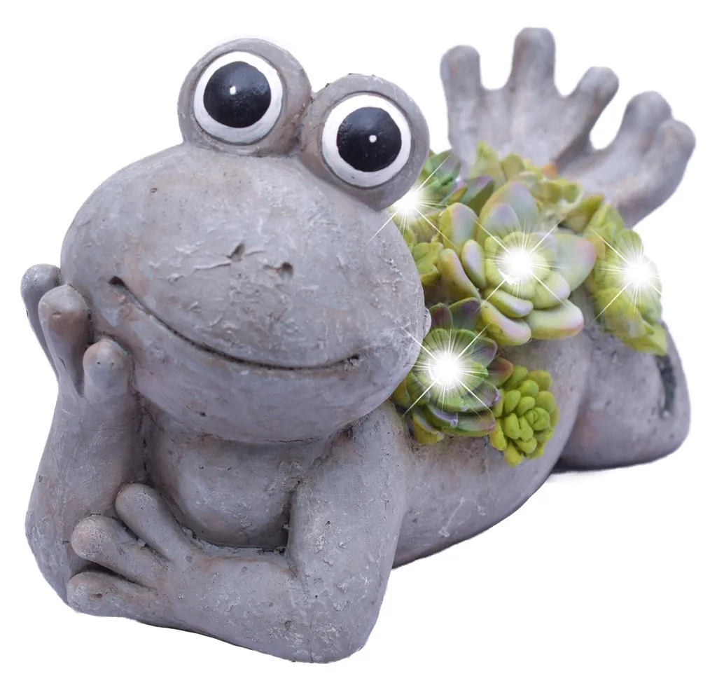 Figurine de jardin solaire lumineuse déco balcon et cadeau maman