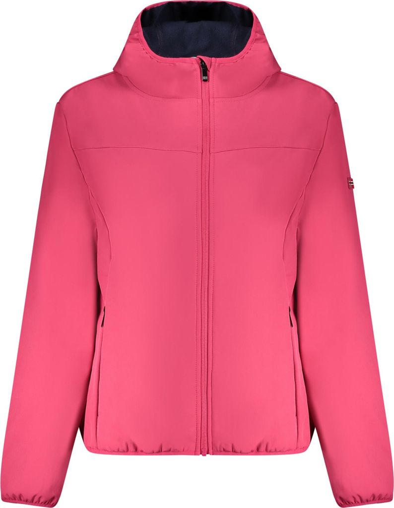 Damen Softshell-Jacke Pink - Funktional mit Taschen & Details