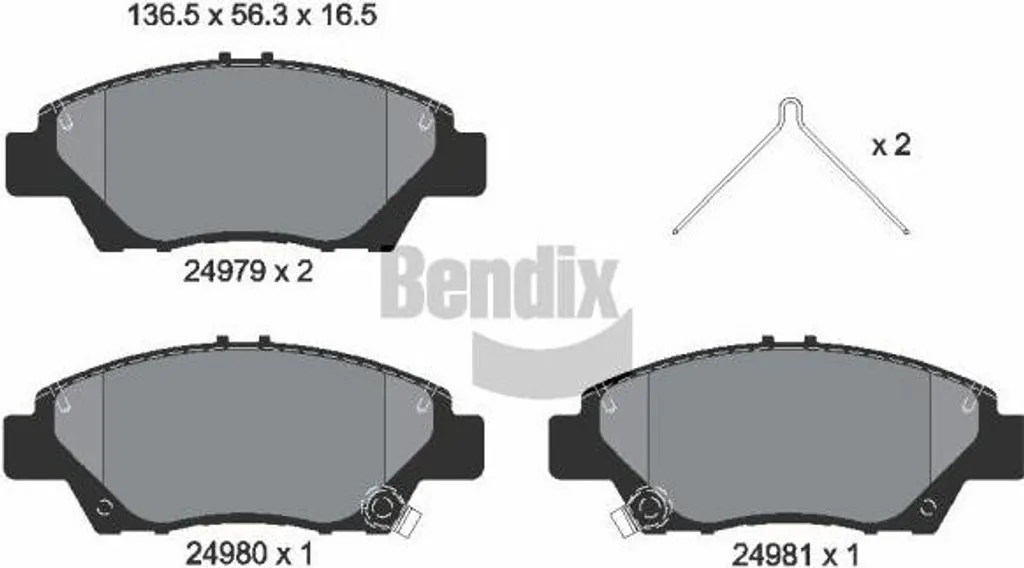 Stop aux bruits de freinage : Plaquettes BENDIX BPD1326 pour Honda CR-Z
