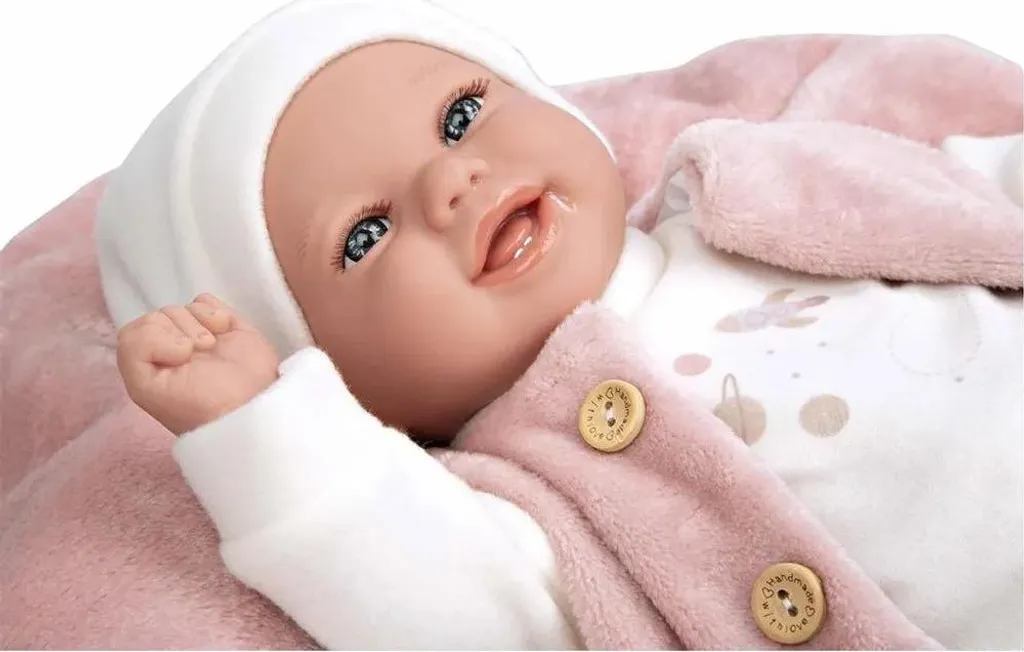 Poupée bébé Arias Elegance avec mécanisme sonore et ensemble blanc - 11