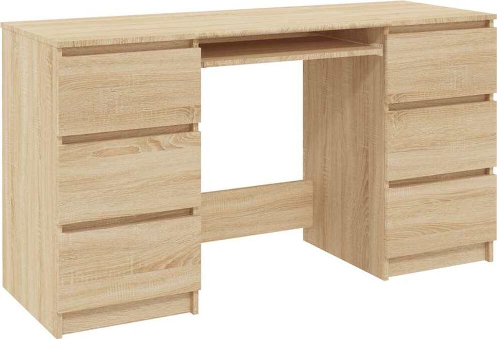 vidaXL Stôl Sonoma Dub 140x50x77 cm odvodený výrobok z Obrázok produktu 
