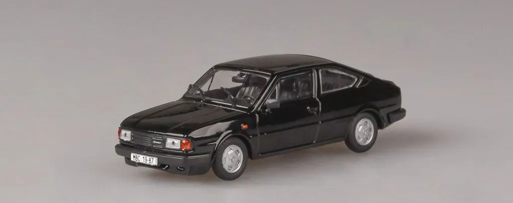 Skoda Rapid 136 1987 1:43 Noir - Idée Cadeau Idéale pour Collectionneur
