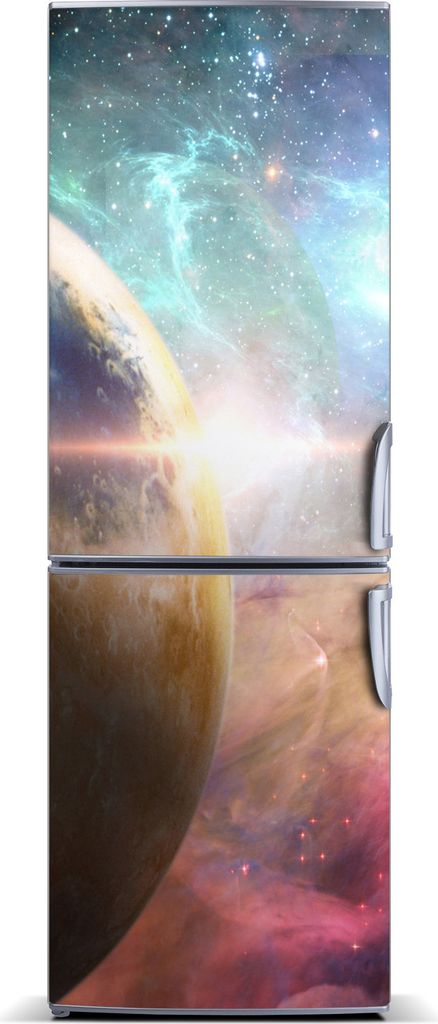 Tulup Kühlschrankdekoration - Magnetmatte - 70 cm x 190 cm - Magnet auf dem Kühlschrank - Galaxis