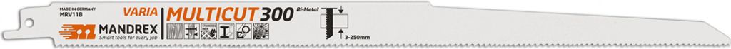 MandreX Säbelsägeblatt Universal MULTICUT VARIA - 300 mm Länge