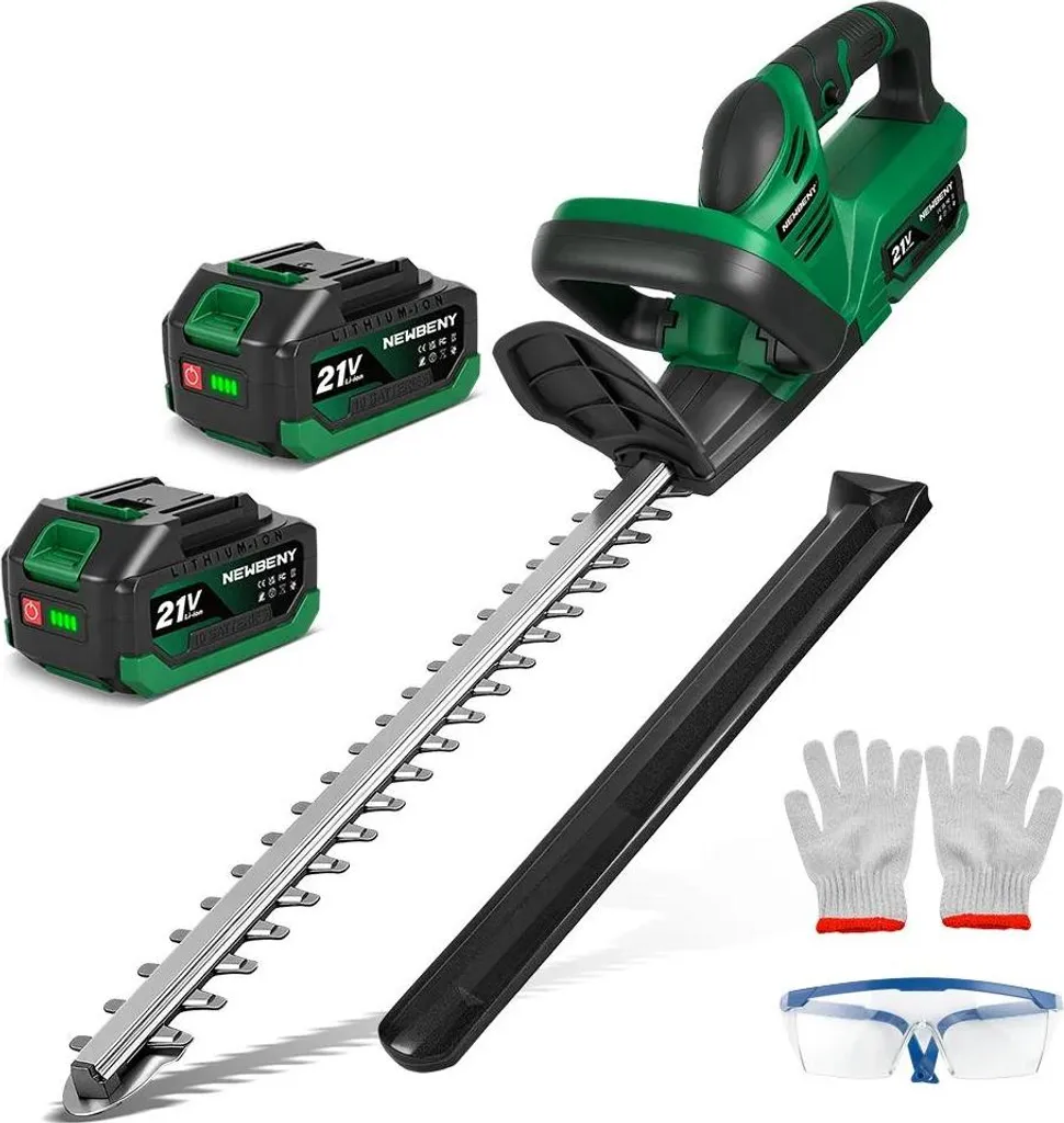 Potatore Siepi Batteria 21V 2000W - 15000 RPM Lama 51cm Kit 2 Batterie