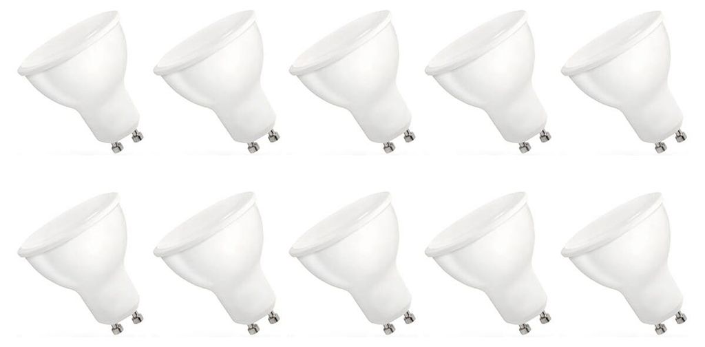 Spectrum GU10 LED Spot Lampe 4W 300lm 3000K Warmweiß 230V 10 Stück