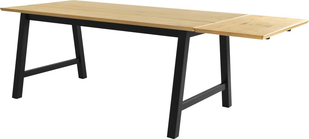 Eame Zusatzplatte, Breite 45 cm Wildeiche Furnier.