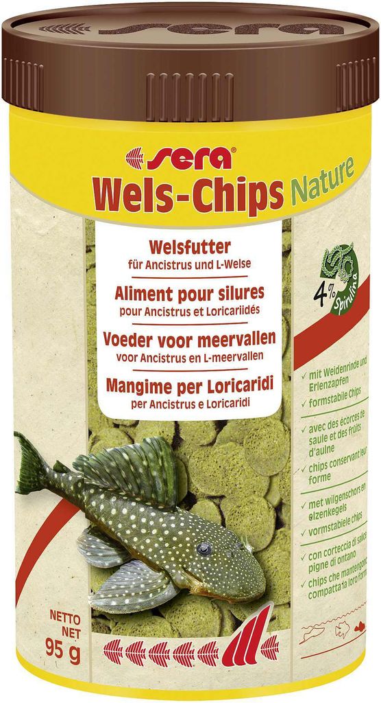 sera Catfish Chips Nature, Zierfisch, Trockenfischfutter, Produktbild 