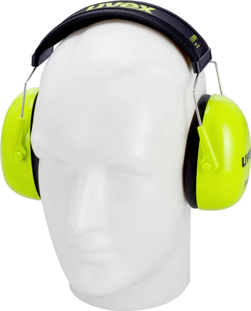 Casque de Protection Auditive Enfant uvex K Junior Vert Lime Réglable