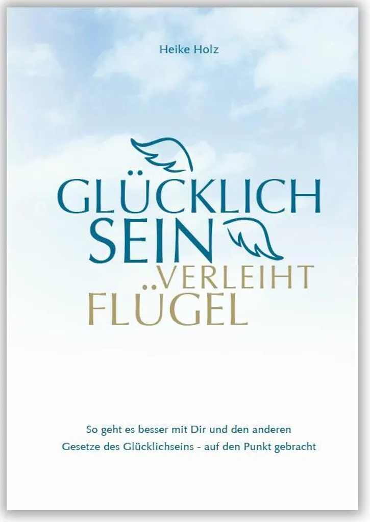 Décoration murale Glücklich sein verleiht Flügel en bois pour salon