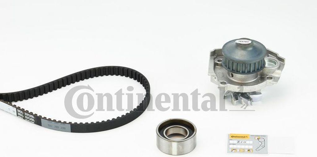 CONTINENTAL CTAM CT999WP1 Wasserpumpe + Zahnriemensatz OE 71771576 kompatibel mit Doblo, Palio, Panda, Punto, Siena, Strada, Lanc Y, Ypsilon