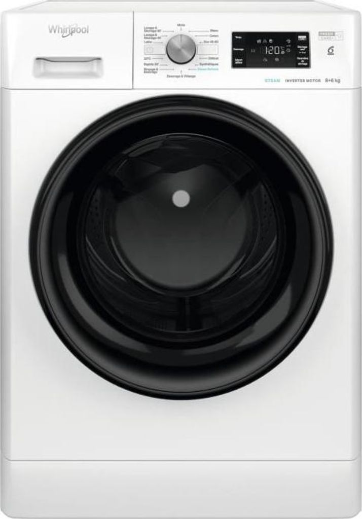 Waschtrockner WHIRLPOOL PFFWDB864349BVFR, 8/6 kg, 1400 Produktbild 