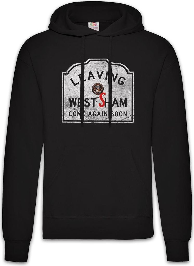 Urban Backwoods Leaving West Sham, Herren Hoodie, Farbe: Schwarz, Größe: XL