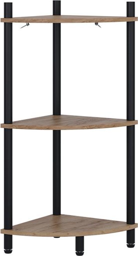 Étagère d'angle Vicco Bivio Chêne doré/anthracite 29x72cm Image du produit 