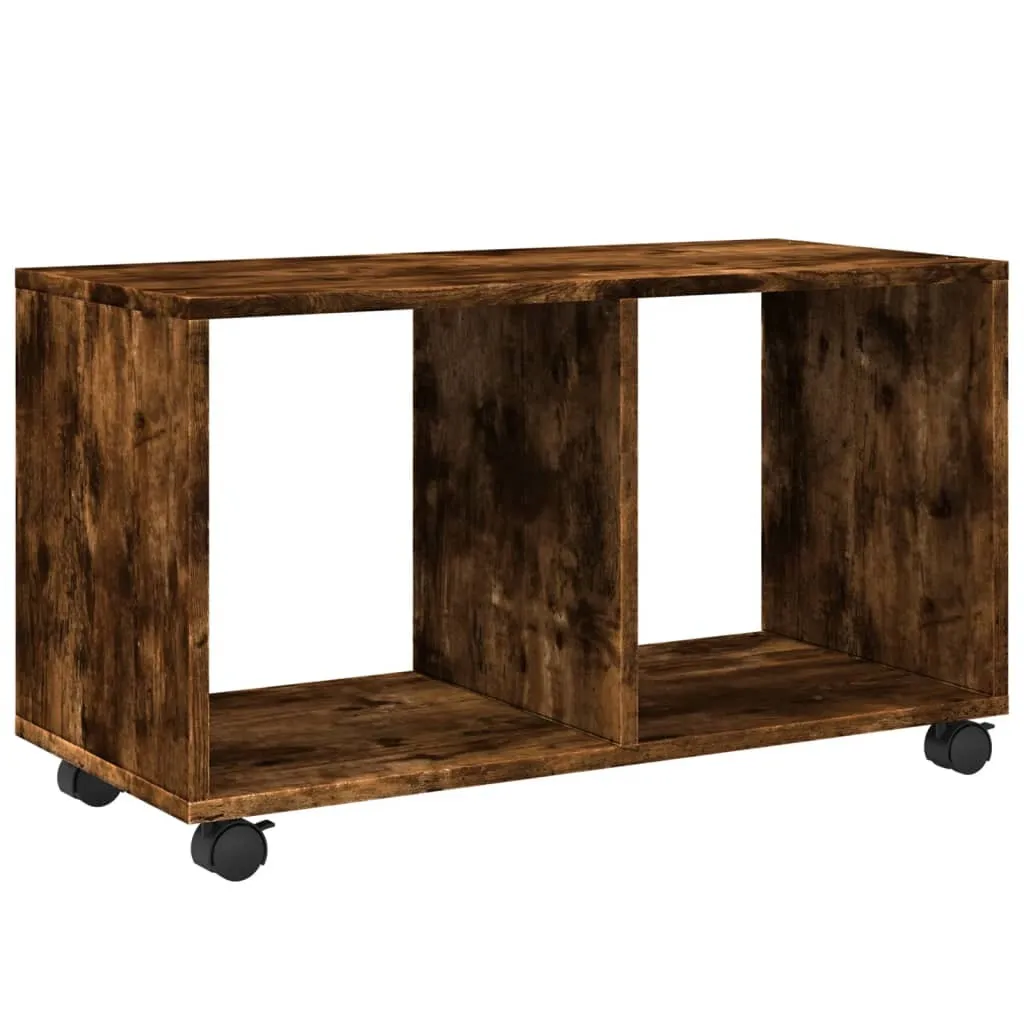 SYFAX™ Carrello Porta Stampante Rovere Fumo 72x33cm - Mobilità Totale