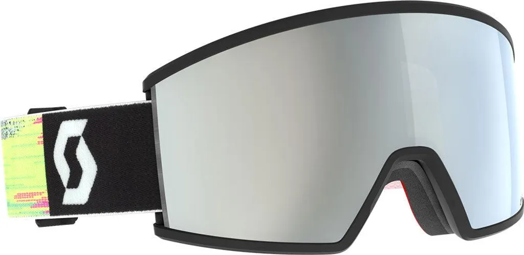 Masque de ski Scott Ambit Noir Amplifier White Chrome CAT2 - Mixte