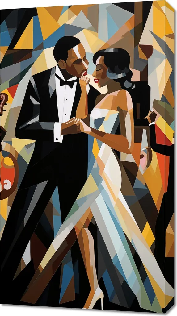 Quadro Jazzowa Wieczorna Harmonia 50x90 cm - Stampa Tela Jazz