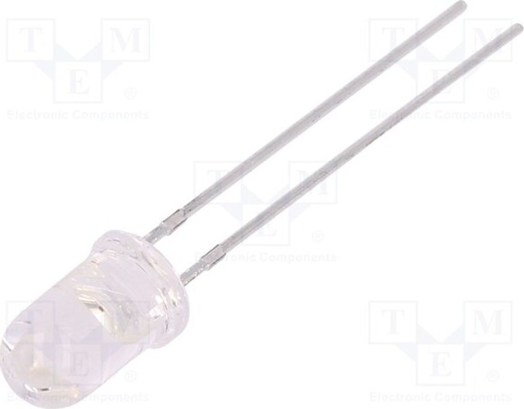 10x LED 5mm rot 250÷400mcd FYL-5013SRC1C LED Dioden THT 5mm 20mA 15° 1,7÷2,5V