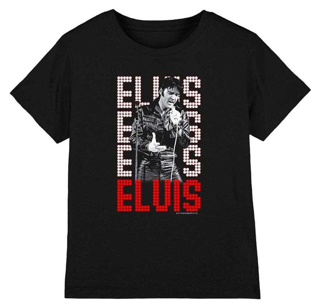 Elvis Presley - "1968" T-Shirt für Kinder TV33340 (128) (Schwarz)