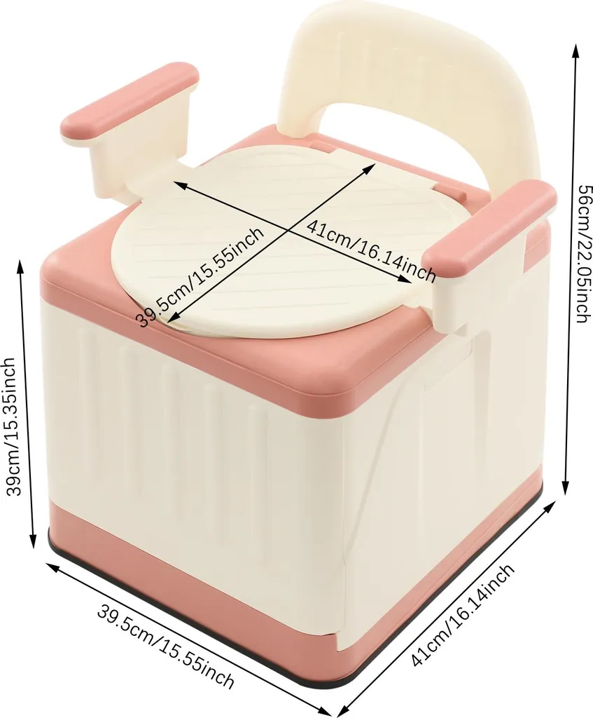 Toilette Portable pour Chambre et Camping - Fauteuil Adulte Max 150kg