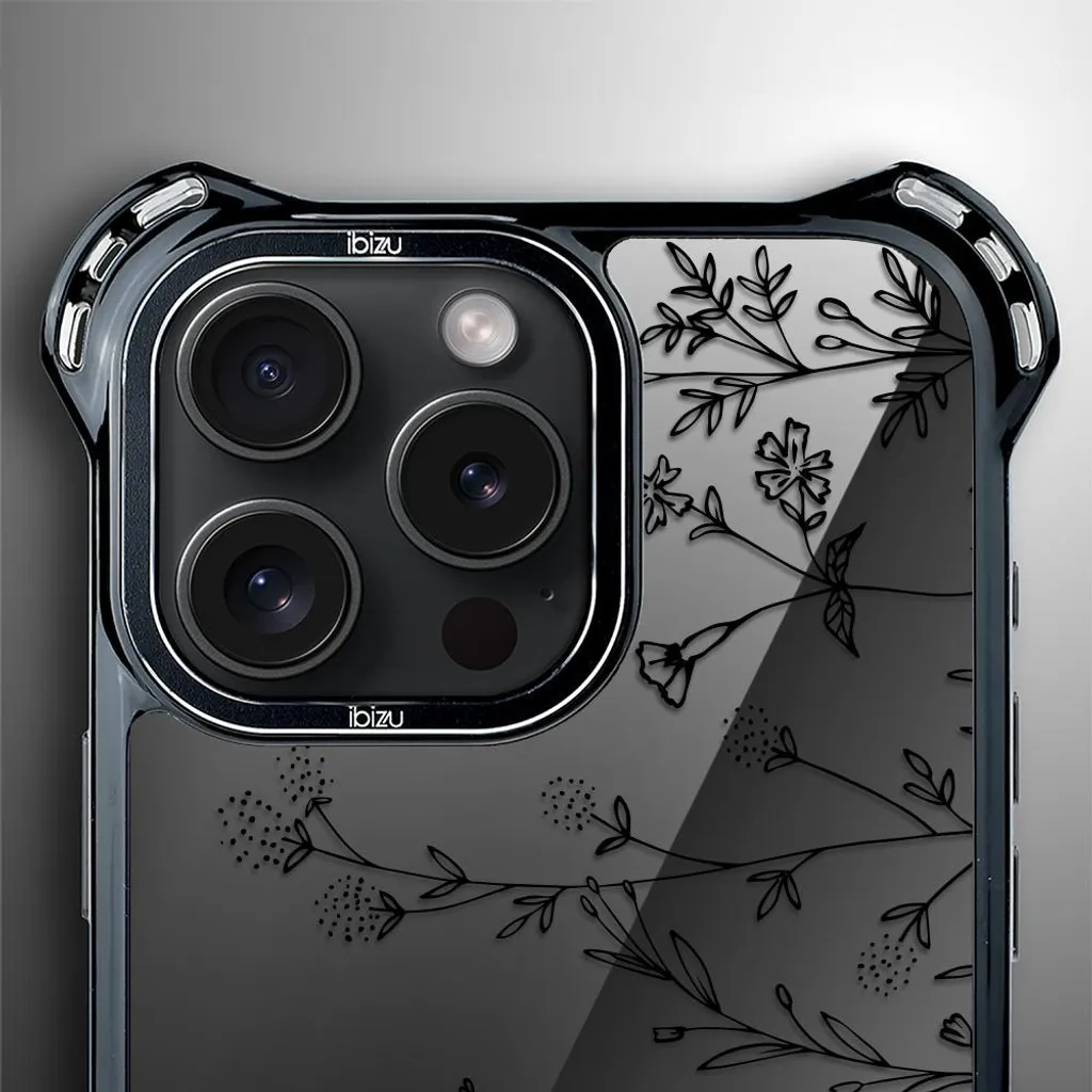 Housse iPhone 14 Pro Max IBIZU DropGuard Ultra MagSafe Midnight Flowers
