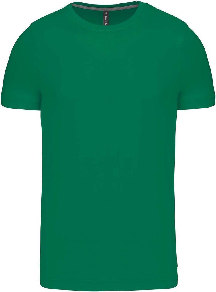 Kariban Herren T-Shirt Kurzarm Crew Neck Baumwolle Top Sommer Shirts, Größe:XL, Farbe:Kelly Green