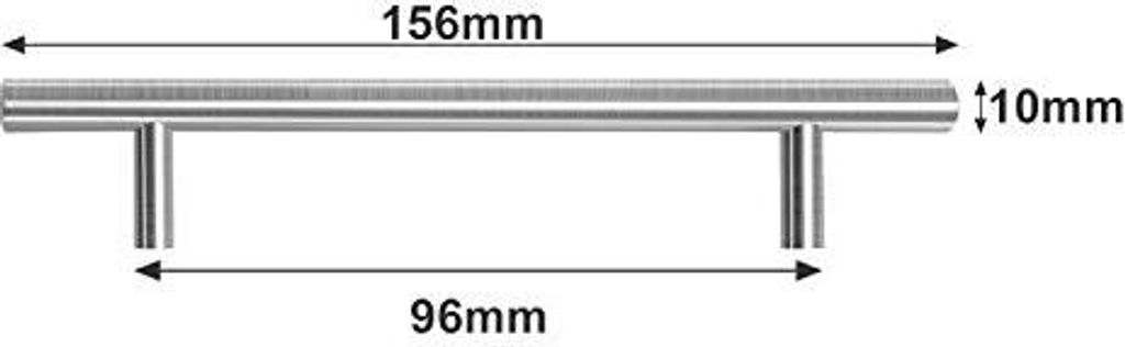 karpal 10x Moebelgriff 96mm Schrankgriffe Edelstahl Produktbild 5