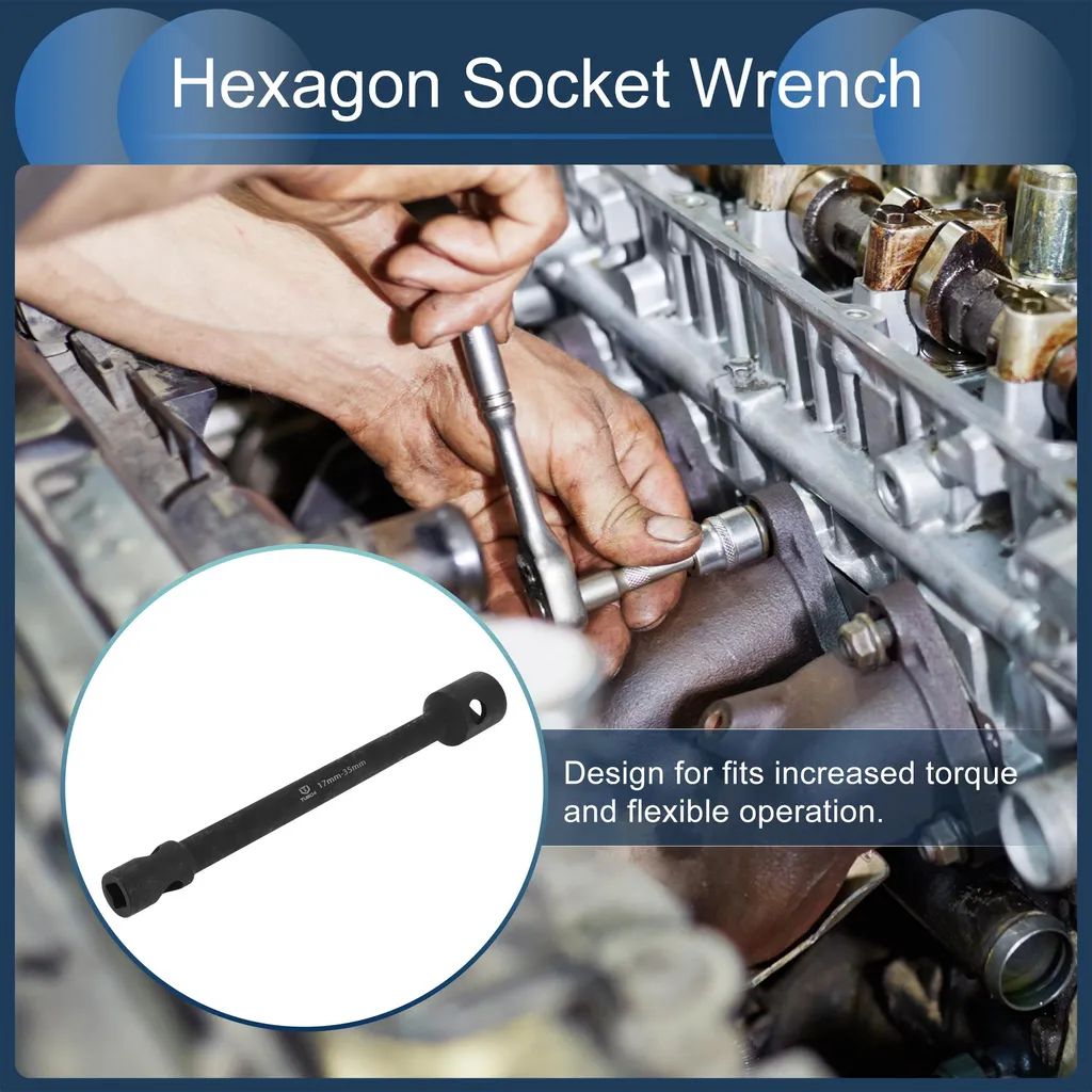 Clé à douille hexagonale pour réparation de voiture et moto 400mm