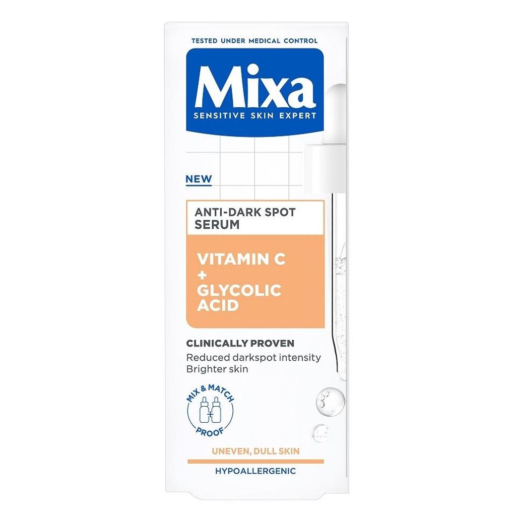 Mixa - Vitamin C + Glykolsäure Anti-Dunkelheit Serum - Produktbild 