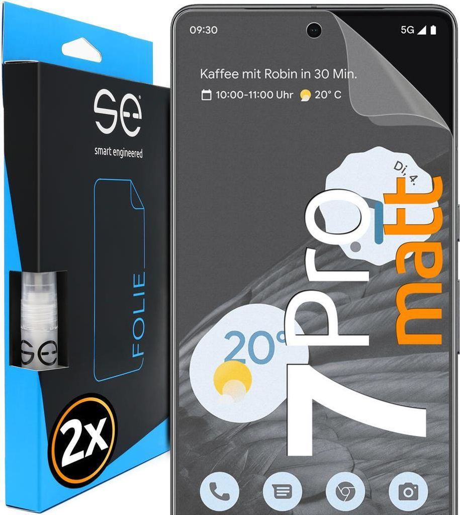 Smart Engineered SE0-F0102-0380-22-M Display-/Rückseitenschutz für Smartphones Matter Bildschirmschutz Google 2 Stück(e) (SE0-F0102-0380-22-M)