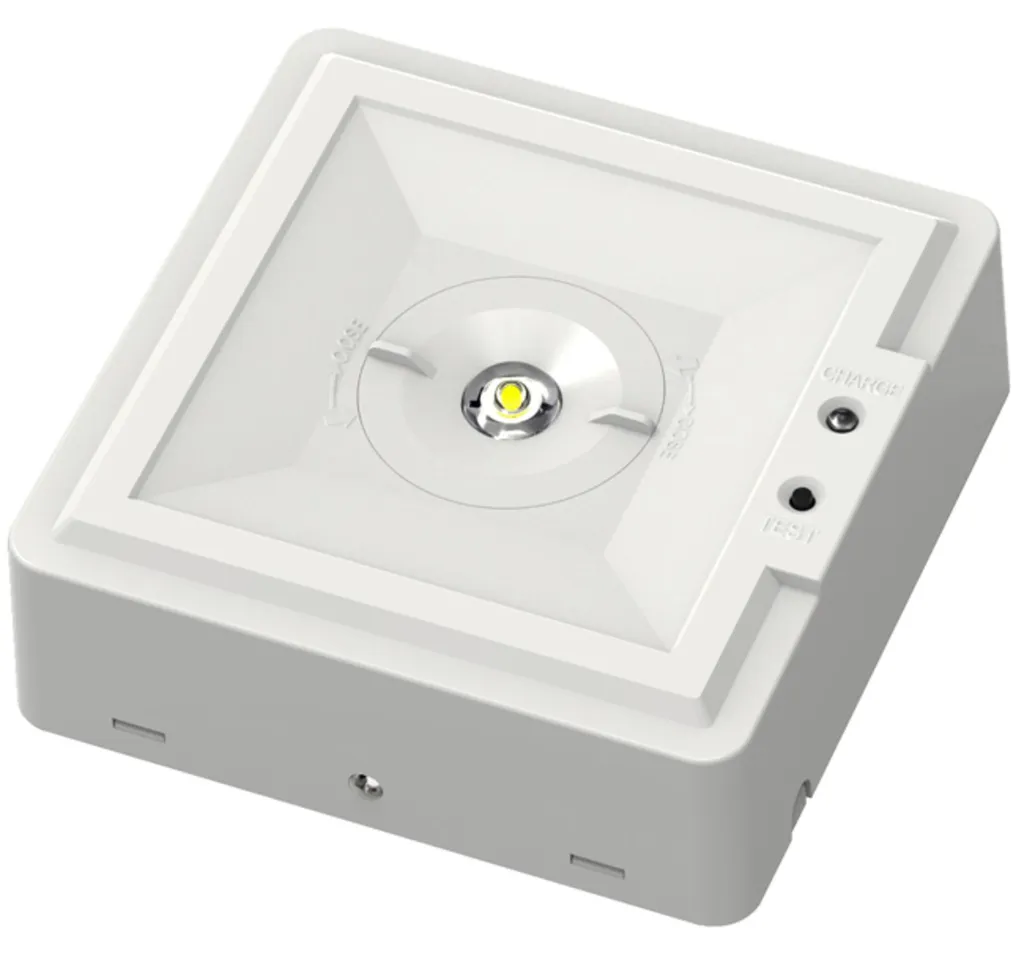 Bloc autonome de secours à LED Ecolite 5000K IP20 avec diffuseur rond
