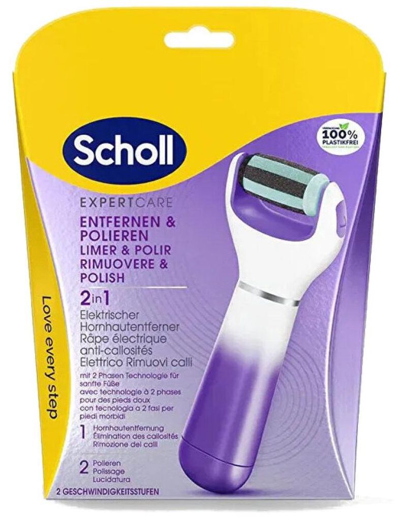 SCHOLL EXPERT CARE elektrische Fußfeile lila 1 Stück Produktbild 