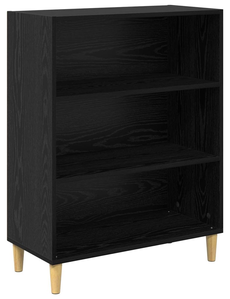 Sideboard Schwarz Eichen-Optik 69,5 x 32,5 x 90 cm