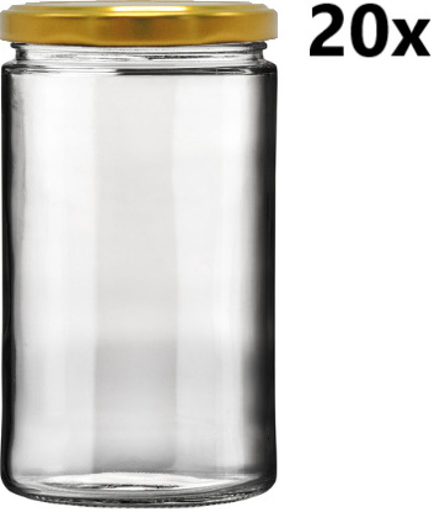 Einmachgläser 720 ml ELEGANT klar/transparent 20 Stück Produktbild 