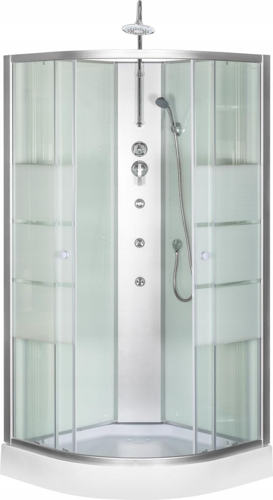 Kerra Hydromassagekabine Strada 89x89 mit Regendusche