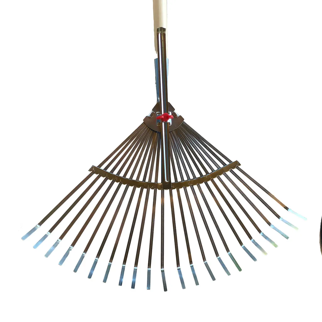 Râteau de jardin en acier ajustable KOTARBAU - 45 cm - Manche 183 cm
