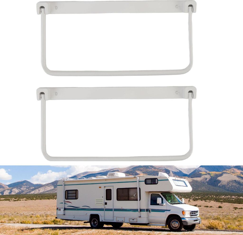 Paar faltbare RV-Schuhregale, platzsparendes, wandmontiertes Organizer-Hängeregal aus Aluminiumlegierung für Weiß