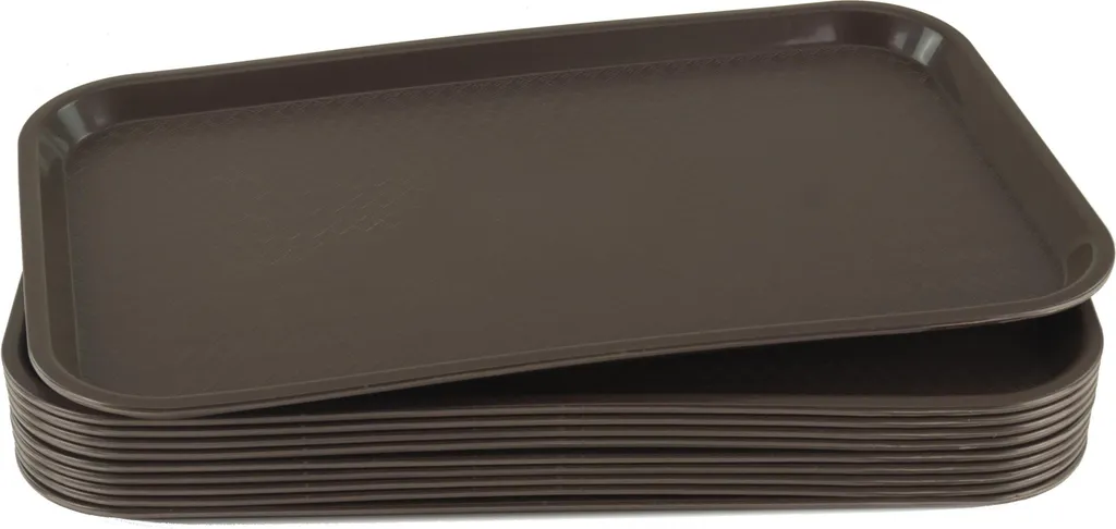 Set 10x Vassoio Mensa Marrone GN 1/1 - Ottimizzazione Spazio e Tempi