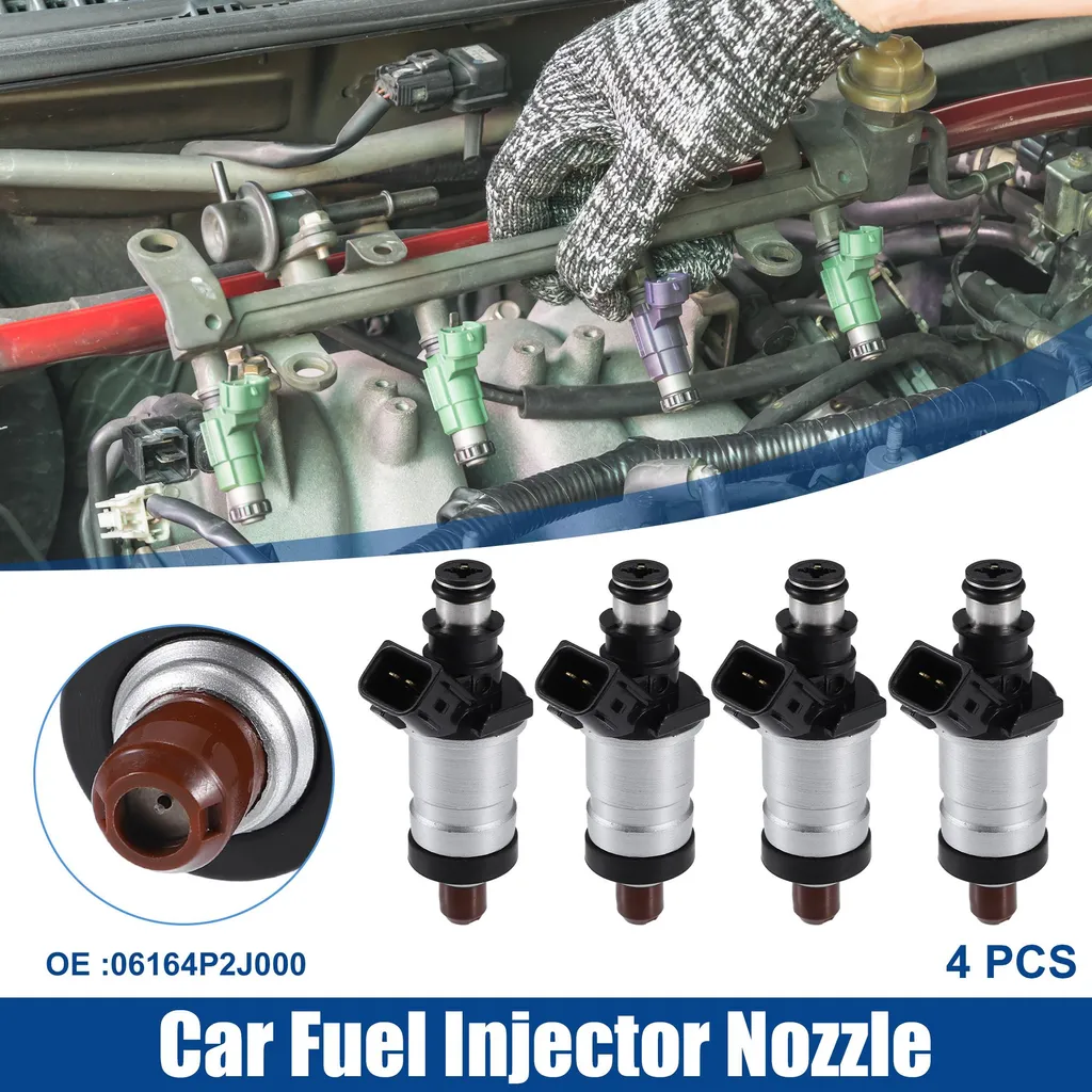 Buse d'Injection Essence pour Honda 06164P2J000 - Lot de 4 Pièces Noir