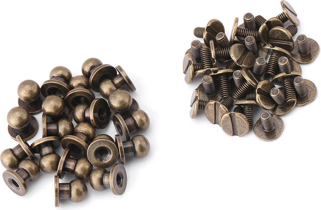 CHICIRIS Hochwertige 20 -pcs -runde Kopfkupfernagel Nietknopf Anti, Anti Korrosion Grundzubeh?r fr die Herstellung von Beutel Ideal fr Kundenspezif...