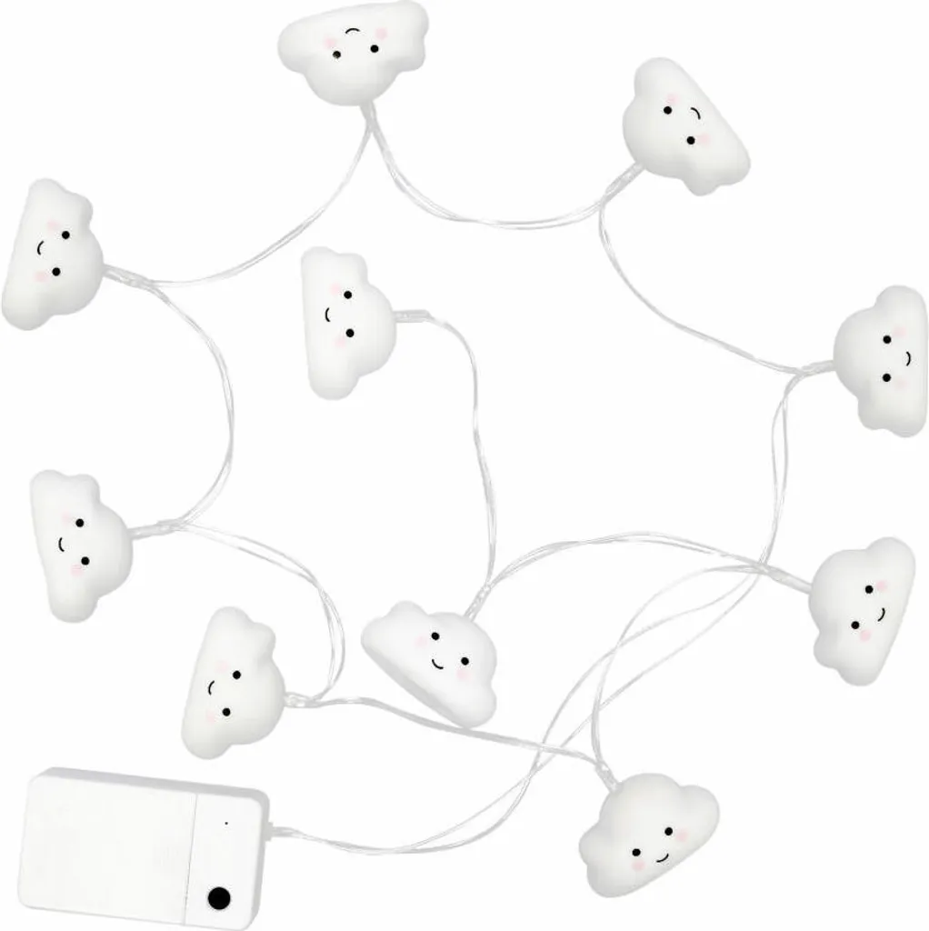 reer lumilu String Light Wolke, Nachtlicht, Lichterkette, Schlummerlicht, LED, mit Timer, 52180
