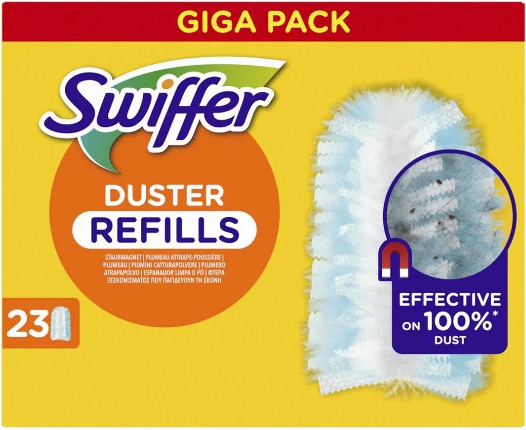 Nettoyage maison : Swiffer Aimant à poussière Gigapack 23 pièces complet