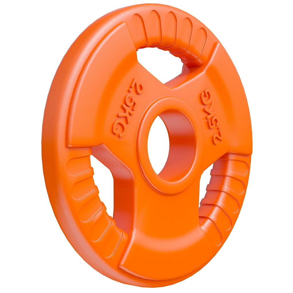 GORILLA SPORTS Hantelscheiben - Einzeln 1,25-25kg / Set 30kg, 50mm, Gripper, Guss, Gummi - Gewichtsscheiben, Olympia Gewichte, Langhantel, Hantel