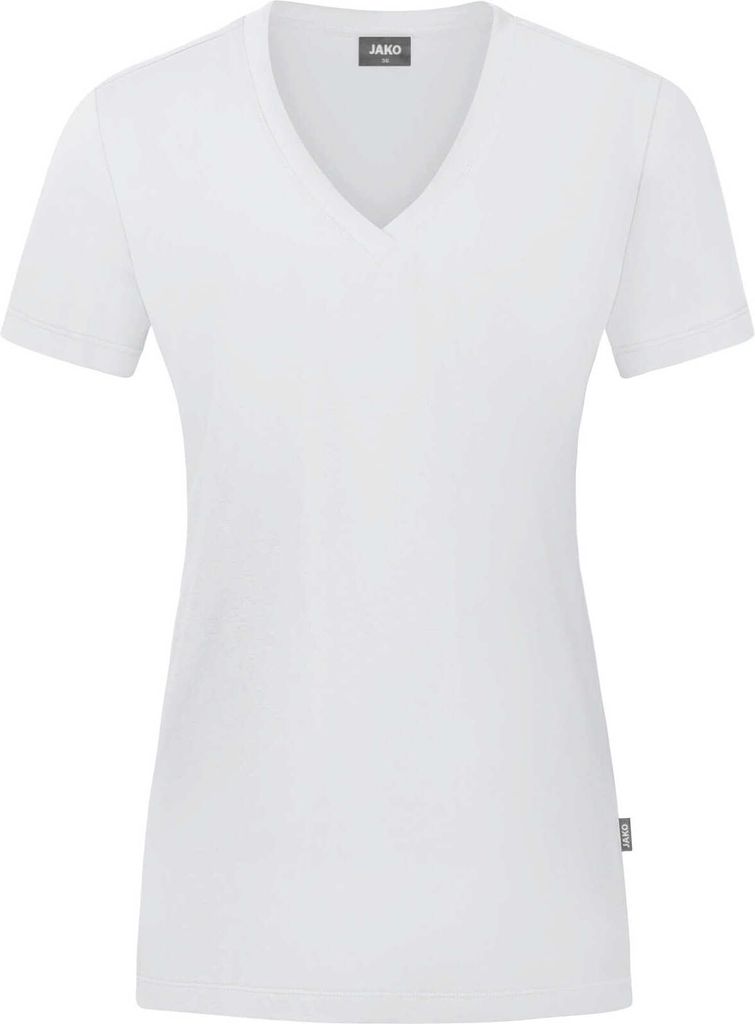 JAKO Damen T-Shirt Organic, Farbe:weiß, Größe:36