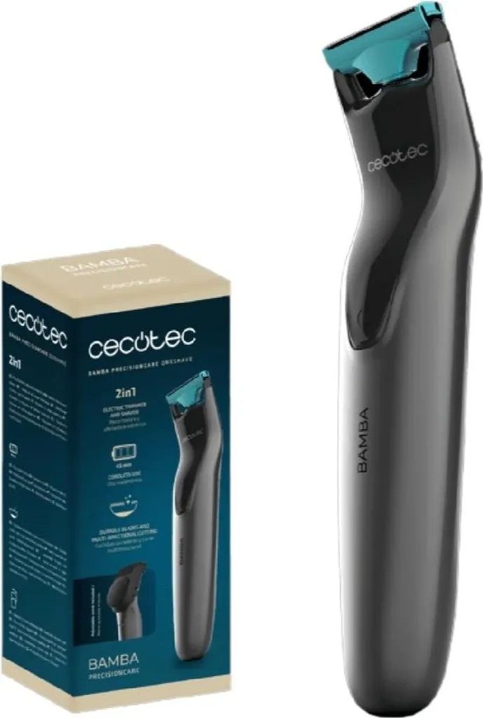 Tondeuse à Cheveux et Rasoir de Précision 2 en 1 Cecotec Bamba pour Homme