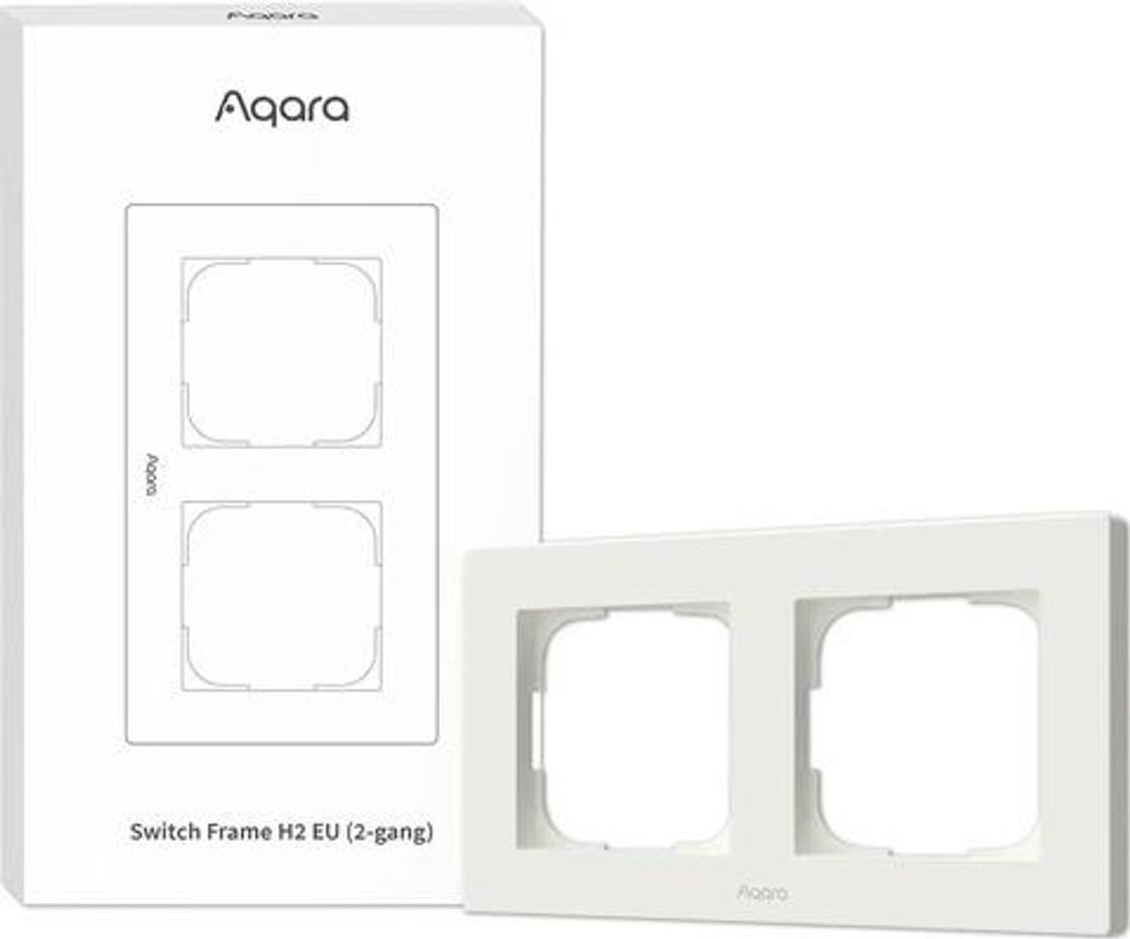 Cornice per interruttore Aqara H2 (2 moduli), bianca Immagine del prodotto 