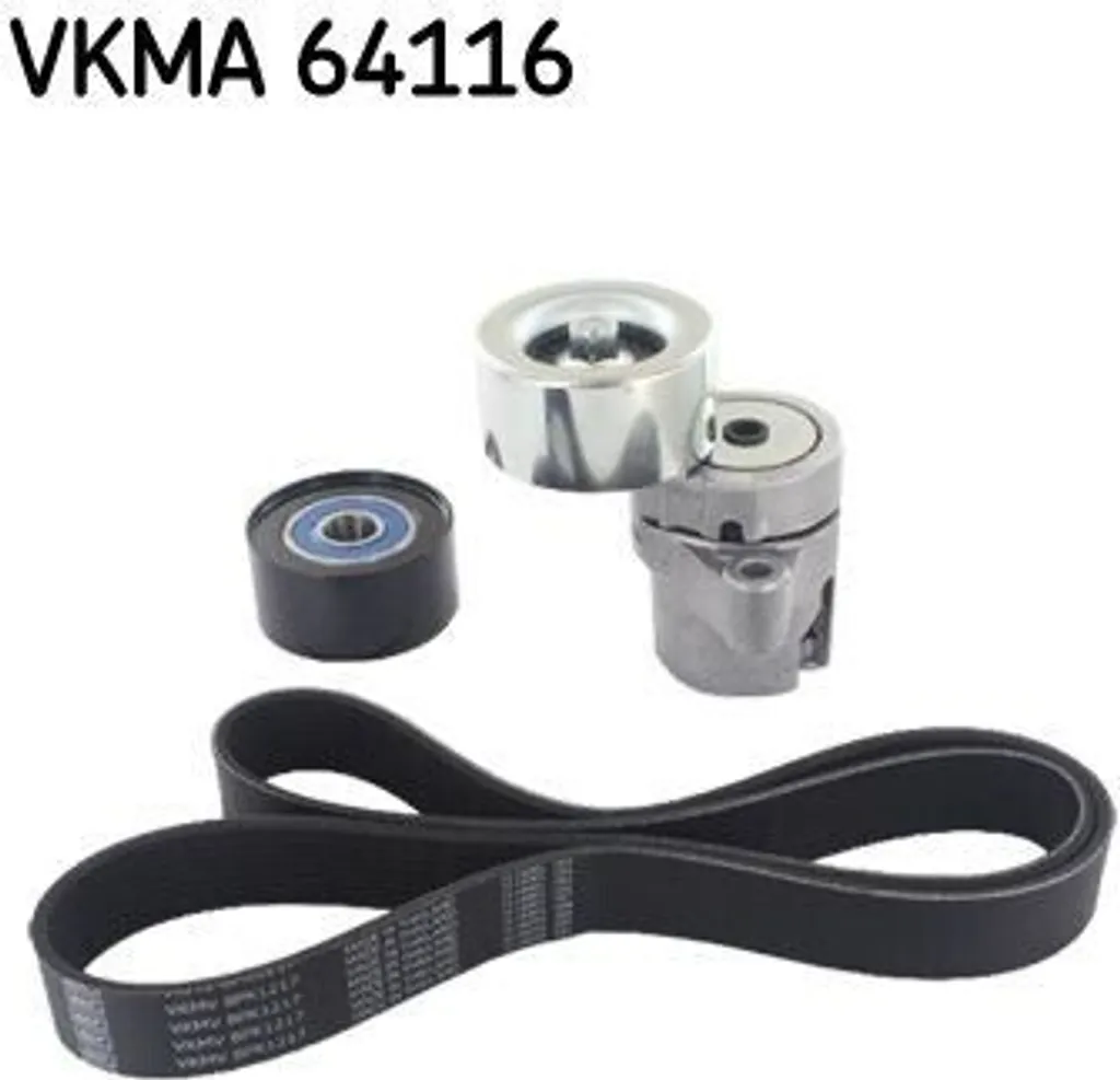 Jeu de courroies striées SKF VKMA 64116 pour moteur haute performance
