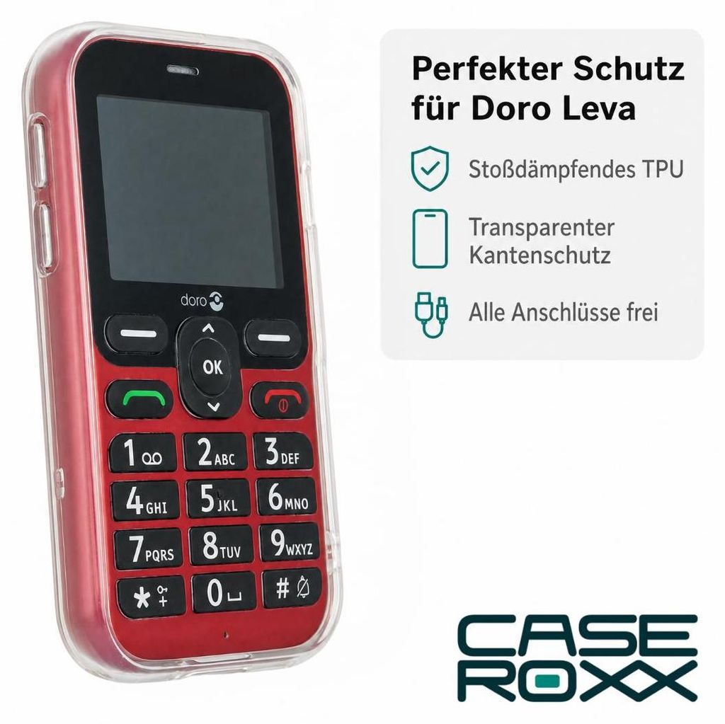 Custodia in TPU compatibile con i modelli Doro Leva L10 / Immagine del prodotto 